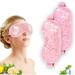 2 Pcs Gel Eye Mask Cooling Eye Mask Reusable Eye Ice Pack Under Eye Patches Eye Hot Cold Treatment Pack for Redness Pain Relief and Eye Relax Pink