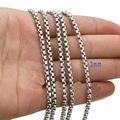 1/2/3/5mm Stainless Steel Factory Price Silver Rolo Box Chain Bulk Finding