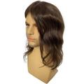 Dreambeauty 12inch Long Human Hair Toupee for Men 10x8inch Thin Skin Full PU Base Men s Hairpiece Replacement System for Men Women (#3 Dark Brown Color)