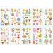 10Sheets/lot Children Cute Cartoon Unicorn Temporary Tattoo Stickers Baby Shower Kids Body Makeup Sticker Tattoos Mermaid Party easter2 other