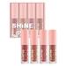 WNVMWI Lip Glaze 4 Pcs Lip Gloss Set Box Liquid Lipstick Trendy Makeup Tinted Lip Balm Lifter Gloss Lipgloss Lip Makeup Lip Tint Lip Gloss for Women Lip Stick B