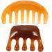 2 Pcs Resin Massage Comb Combs Body Acupoint Tools Handheld Beeswax