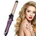 MIARHB 1 Inch Curling Iron Small Curling Iron Wand for Short and Long Hair Ceramic Small Barrel Curling Iron with Adjustable Temperature Purple