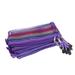 12 PCS Office+supplies Storage Pouch Rainbow Stripes Nylon Pencil Case Handbag Zipper Purple Student