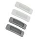 4pcs Rectangular Adhesive Auxiliary Door Window Handle Refrigerator Cabinet Handle Drawer Handle Sliding Door Handle 1 Pair Grey and 1 Pair White Handles