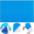 PVC Self-Adhesive Repair Patches Vinyl Rubber Pool Liner Patch Boat Repair for Canoe Kayak Raft Rectangle (Blue 20 Pieces)