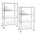 MOWENTA 2-Pack Chrome 4-Shelf Shelving Units and Storage Rack on Wheels with Shelf Liners Set of 4 NSF Certified Adjustable Matel Wire Shelving Unit Rack for Garage Kitchen Office(50H X 30W X 14D)