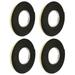 4 Rolls Black Foams Single-sided Tapes Soundproofing EVA Sponge Sealing Tape