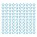 100pcs Star Shape Paper Clips Plating Process Rustproof Practical Metallic Paper Clips for Office Blue