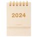 2023 Mini Desk Calendar Office Ornament Office+supplies Decorative Wood Flip Pocket Vertical Student White Paper