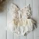 Slowmoose Newborn Baby Flower Lace Romper, Bodysuit / Jumpsuit Tutu Dress 12M