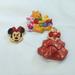 Disney Jewelry | Bundle Of 3 Vintage Label Pins In Disney And Barbie Holiday Themes Pooh Minnie | Color: Red/Yellow | Size: Os