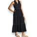 Anthropologie Dresses | Anthropologie Maeve Sleeveless Shirt Dress Black White Size 6 | Color: Black | Size: 6