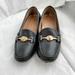 Coach Shoes | Coach Black Pebbled Leather Arlene Turn Lock Loafer Flats Size 6b | Color: Black | Size: 6