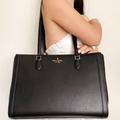 Kate Spade Bags | Kate Spade Madison Saffiano East West Leather Laptop Tote Black Leather | Color: Black | Size: Os