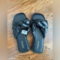 Torrid Shoes | Black Faux Leather Torrid Slides - Nwt - Size 7 | Color: Black | Size: 7