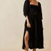 Free People Dresses | Free People Oasis Midi Dress Size Medium | Color: Black | Size: M