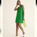 J. Crew Dresses | J. Crew Maxine V Neck Green Shift Mini Linen Dress Sz Xl | Color: Green | Size: Xl