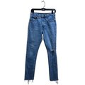 Levi's Jeans | Levi’s Women’s 501 Skinny Jeans 26 High Rise Raw Hem Button Fly Denim Light Wash | Color: Blue | Size: 26