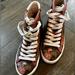 Coach Shoes | Coach High Top Floral Print Sneaker | Color: Brown/Pink | Size: 5.5
