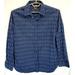 Michael Kors Shirts | Michael Michael Kors Xl (17.5x35) Blue Striped Long Sleeve Dress Shirt Rn111818 | Color: Blue | Size: Xl