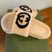 Gucci Shoes | Gucci Wool Slide Sandals - Excellent Condition Size Eu39/Us9 | Color: Brown/Cream | Size: 39eu