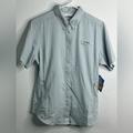 Columbia Tops | Columbia Women’s Pfg Light Gray Tamiami Ii Short Sleeve Fishing Shirt. Medium | Color: Gray | Size: M