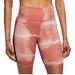 Nike Shorts | Nike One Luxe Training Shorts Womens Small Dri Fit 7” Orange Tie Dye | Color: Orange | Size: S