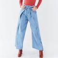 Urban Outfitters Jeans | Bdg Urban Outfitters Wrap-Front Wide-Leg Jean Lightwash Size Xs | Color: Blue | Size: Xs