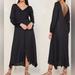 Free People Dresses | Free People Womens Black Later Days Lattice Back Midi Dress Long Size 4 | Color: Black | Size: 4