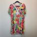 Lilly Pulitzer Dresses | Lilly Pulitzer Harlow Casa Banana Tunic Dress Size Xs | Color: Green/Pink | Size: Xs