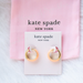 Kate Spade Jewelry | Kate Spade Candy Drops Enamel Huggie Hoop Earrings Nwt | Color: Gold/Pink | Size: Os