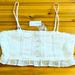 American Eagle Outfitters Tops | New American Eagle Outfitters Dainty Crop Top Lace Size Xl Nwt | Color: White | Size: Xl