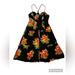 American Eagle Outfitters Dresses | American Eagle Sz 0 Black Floral Razor Back Summer Dress Nwt | Color: Black/Red | Size: 0