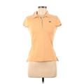 Polo Jeans Co. by Ralph Lauren Short Sleeve Polo: Orange Tops - Women's Size Small