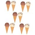 Toyvian 10 Pcs Simulation Ice Cream Pretend Play Ice Cream Realistic Ice Cream Childrens Toy Simulated Ice Cream Model Treats Children’s Toys Decorative Ice Cream Decor Dessert Cone Pvc