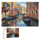 Venice Canal View 1000 Piece Jigsaw Puzzles for Adults | Wooden Jigsaw Puzzle | Challenging Game | Family Fun Jigsaws Puzzle for Adults Gifts Precise Interlocking （75×50cm）