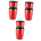 Garneck 3pcs Coffee Maker Coffee Machine Manual Coffee Grinders Dog Bed Medium Portable Coffee Grinder Steel Burr Mill Grinder Coffee Grinding Machine Coffee Beans Abrader Red