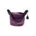 Cole Haan Leather Shoulder Bag: Pebbled Purple Print Bags