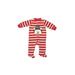 Carter's Long Sleeve Outfit: Red Color Block Bottoms - Size 3 Month