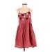 Madewell Casual Dress - A-Line Scoop Neck Sleeveless: Orange Dresses - Women's Size Small