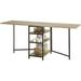 Haotian 70.87" Rectangular Fold-in-Half Folding Table Wood in Brown | 30.1181 H x 70.8661 W x 23.622 D in | Wayfair FWT62-N