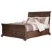 Charlton Home® Canup Sleigh Storage Bed Wood in Brown | King | Wayfair F5C56585D1E548CA84317AAA3879F1C9