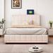 Orren Ellis Carloz Upholstered Platform Bed Upholstered, Wood in Brown | Full | Wayfair 166629C74BA34AB1BEEFC831E8366D9A