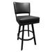 Corrigan Studio® Tempo Furniture Alistair Swivel 26" Counterstool Matte Metal Finish & Polyurethane in Black | Bar Stool (30" Seat Height) | Wayfair