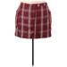 Forever 21 Casual Skirt: Burgundy Plaid Bottoms - Women's Size 4X