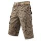 Men's Cargo Shorts Hiking Shorts Pocket Multi Pocket High Rise Solid Colored Wearable Outdoor Knee Length Outdoor Casual Classic Army Green Khaki High Waist Inelastic