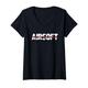 Damen Airsoft Luftgewehr Softair Airsoftwaffe - Waffe Airsoft T-Shirt mit V-Ausschnitt