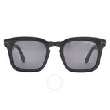 Dax Smoke Square Sunglasses Ft0751-n 01a 50 - Black - Tom Ford Sunglasses