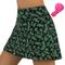 Damen Hosenrock Shorts Fahhrad Röcke Unten MTB Mountain Rennrad Sport Blumen Pflanzen 3D-Pad Radfahren Atmungsaktiv Schnelltrocknend Schwarz Rot Spandex Bekleidung Fahrradbekleidung
